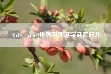 眉山排列五图谜字谜汇总九