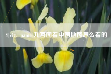 眉山九宫图看中国地图怎么看的