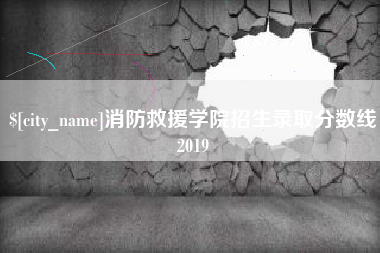 眉山消防救援学院招生录取分数线2019
