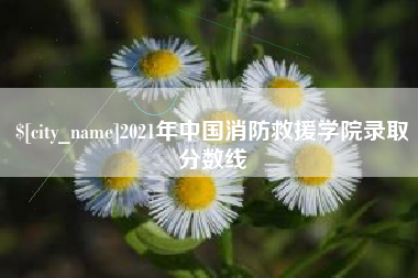 眉山2021年中国消防救援学院录取分数线