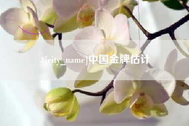 眉山中国金牌估计