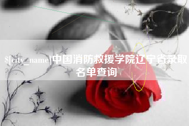 眉山中国消防救援学院辽宁省录取名单查询