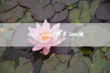 眉山男子 5000米