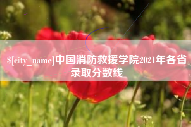 眉山中国消防救援学院2021年各省录取分数线