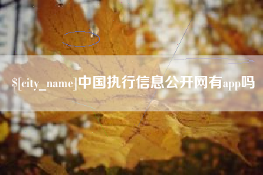 眉山中国执行信息公开网有app吗