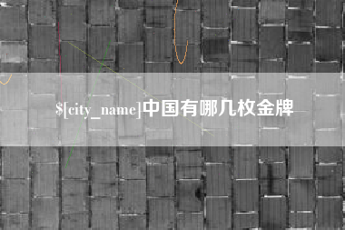 眉山中国有哪几枚金牌