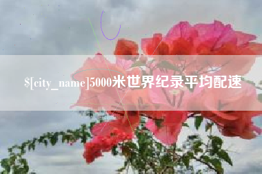 眉山5000米世界纪录平均配速