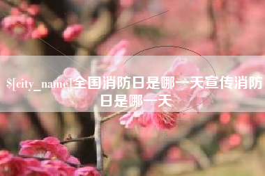眉山全国消防日是哪一天宣传消防日是哪一天