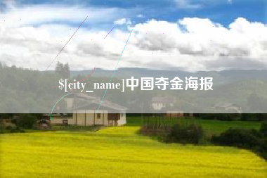 眉山中国夺金海报