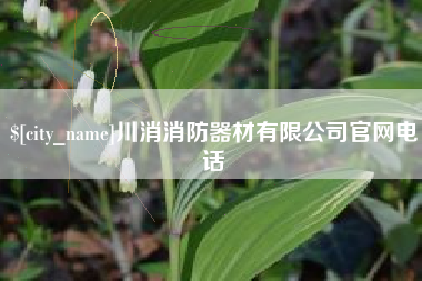 眉山川消消防器材有限公司官网电话