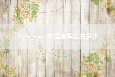 眉山中国金牌总共多少