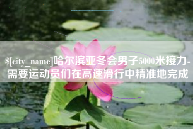 眉山哈尔滨亚冬会男子5000米接力-需要运动员们在高速滑行中精准地完成