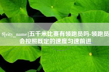 眉山五千米比赛有领跑员吗-领跑员会按照既定的速度匀速前进