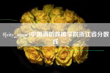 眉山中国消防救援学院浙江省分数线