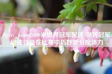 眉山5000米世界冠军配速-世界冠军们往往能在比赛中巧妙地分配体力