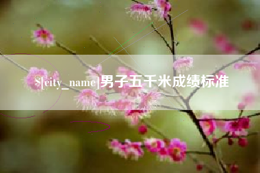 眉山男子五千米成绩标准