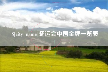 眉山冬运会中国金牌一览表