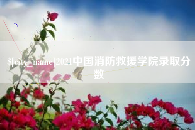 眉山2021中国消防救援学院录取分数