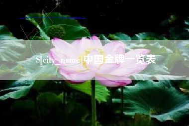 眉山中国金牌一览表