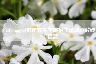 眉山消防救援学院招生录取分数线2020福建